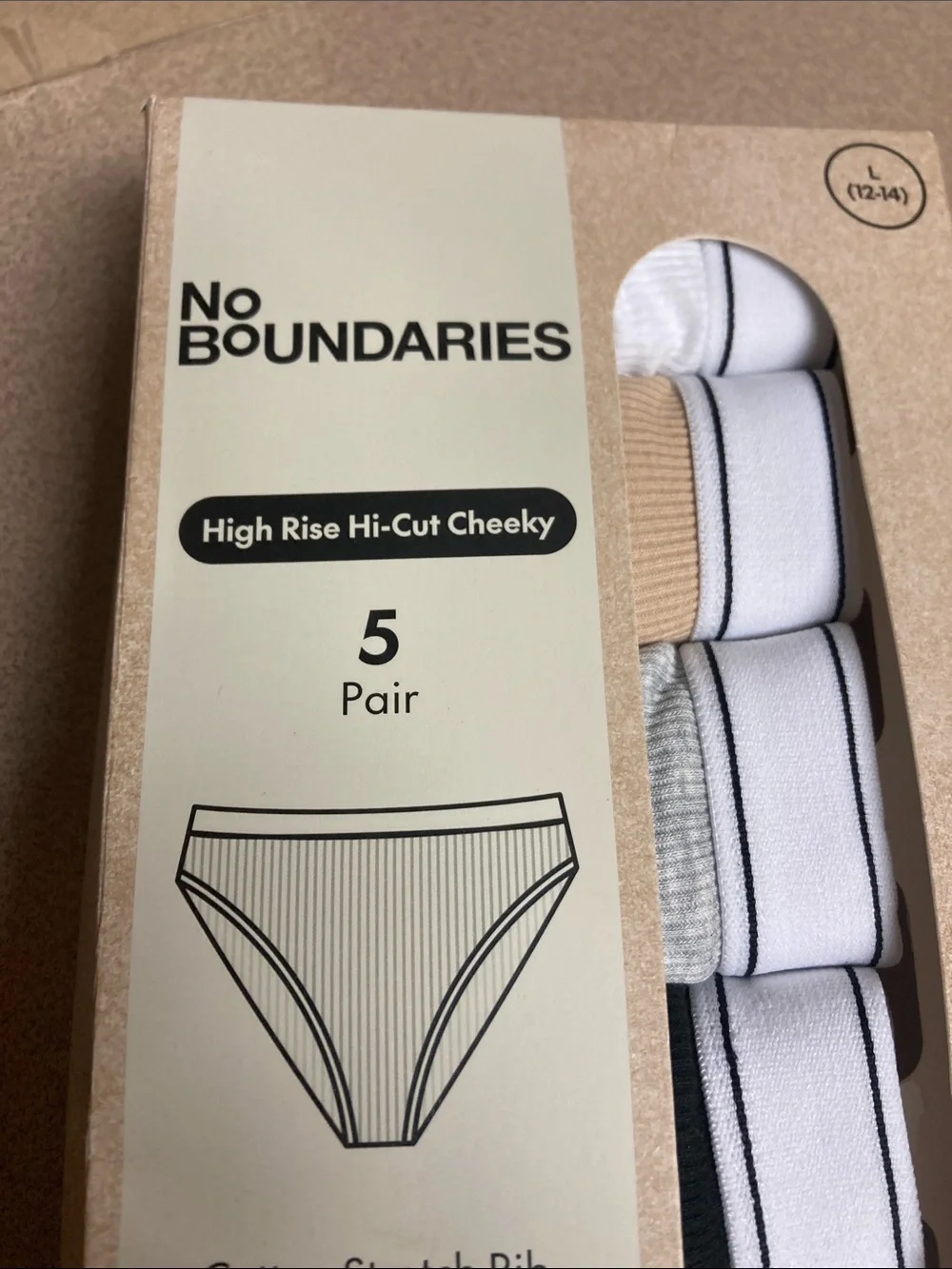 Hi rise hi-cut cheeky panties